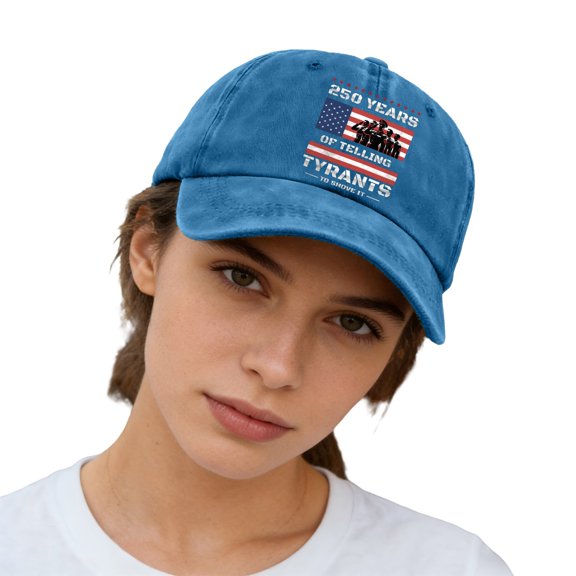 GTEYOIJN Mens Golf Baseball Cap Classic Style Cotton Twill Adjustable Strapback Sun Lightweight USA 250Th Anniversary Printed Baseball Cap Unisex Adjustable Hat