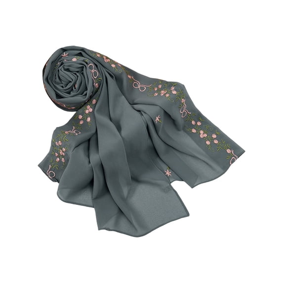GTEYOIJN Red Shawls for Gowns Black Soft Evening Wraps Elegant Women Floral Scarf Lightweight Shawls And Wraps for Evening Dress Wedding Guest Winter Gift Soft Stole