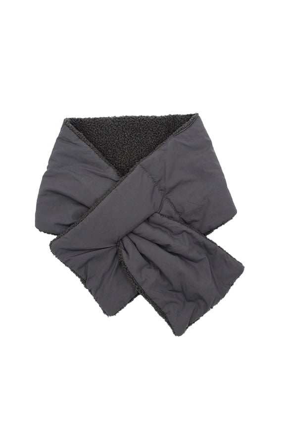 Scarf Headband Men and Women Winter Solid Color Neck Windproof Warm Lamb Fleece Scarf