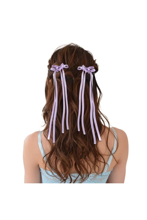 Silky Satin Hair Bows with Tassel for Women Tassel Ribbon Bowknot Hair Clips for Ponytail Holder Red Hair Bow and Black White Barrettes Bow Black Lace Headband