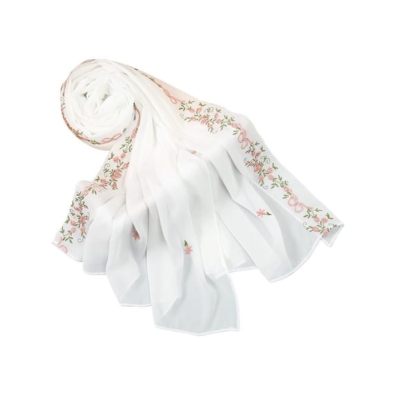 GTEYOIJN Soft Shawls Evening Wear Satin Wraps for Evening Women'S Fashion Floral Scarf Soft Lightweight Warm Winter Shawls And Wraps for Evening Dresses Casual Stole