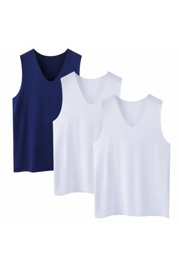 Vest Women's Summer Sportswear Ice Undershirt Sleeveless Southeast Asian Youth Clothing Three Piece Set Women's Ice Vest Bundle Sleeveless Summer Sportswear