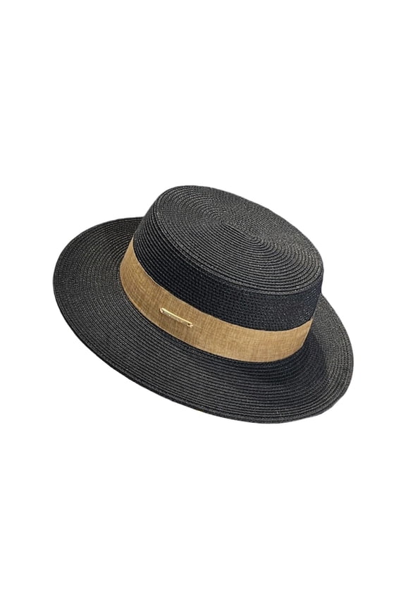Wide Brim Hat Summer Straw Boater Hat Women Men Wide Brim Sun cover Beach Cap Foldable Fedora Style Travel Panama Boonie Hat
