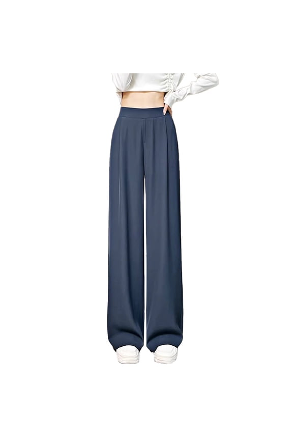 Wide Leg Jeans for Women Trendy High Waisted Flare Jeans Cropped Denim Pants Stretchy Baggy with Patch Pockets Women Casual Solid Pant Leggings Pants Loose Wide Leg Pants Suit Pants