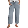 thumbnail image 1 of GTEYOIJN Women's Jeans High Waisted Straight Leg Stretchy Jeans Trendy Welt Pockets Loose Wide Leg Pants, 1 of 5