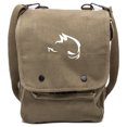 thumbnail image 1 of GTI Devil Canvas Crossbody Travel Map Bag Case in Olive, 1 of 3