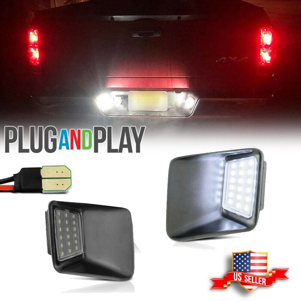 GTINTHEBOX 2004-2012 Chevy Colorado/GMC Canyon SMD LED Rear Bumper license Plate Light Lamp SET