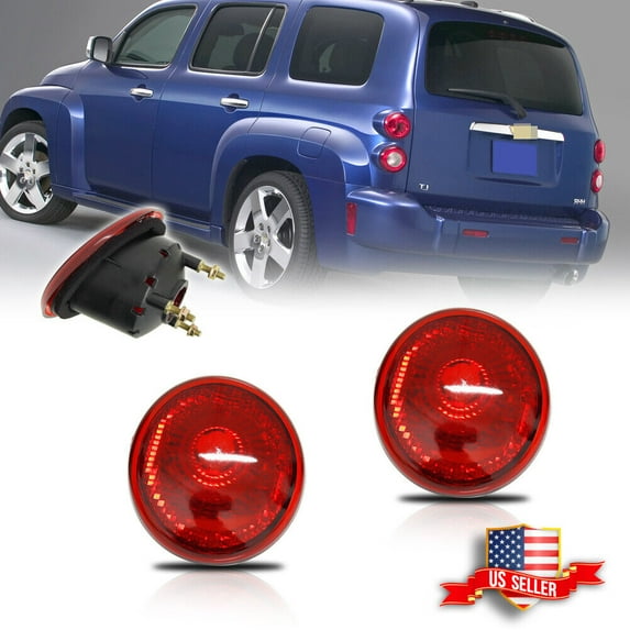 GTINTHEBOX 2PCS Red Lens Rear Upper Tail Lights Taillamps Kit For 2006-2011 Chevy HHR