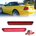 thumbnail image 1 of GTINTHEBOX 2Pcs Red Lens Rear LED Bumper Side Marker Lamp Lights For 1999-2004 Ford Mustang, 1 of 10