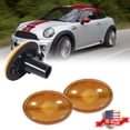 thumbnail image 2 of MODIPIM Clear Lens Side Marker Lights – For Mini Cooper R55 R56 R57 R58 R59 2005-2015 – Pair – DOT/SAE, Black Housing 2 of 2