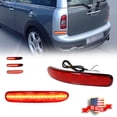 thumbnail image 1 of GTINTHEBOX 2X LED Red Rear Bumper Reflector Tail Brake Lights 2008-2014 Mini Cooper Clubman R55, 1 of 9