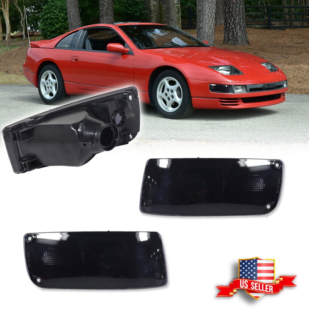 題名『smoke』 GTINTHEBOX 2X Smoked Front Bumper Signal Lights For 1990