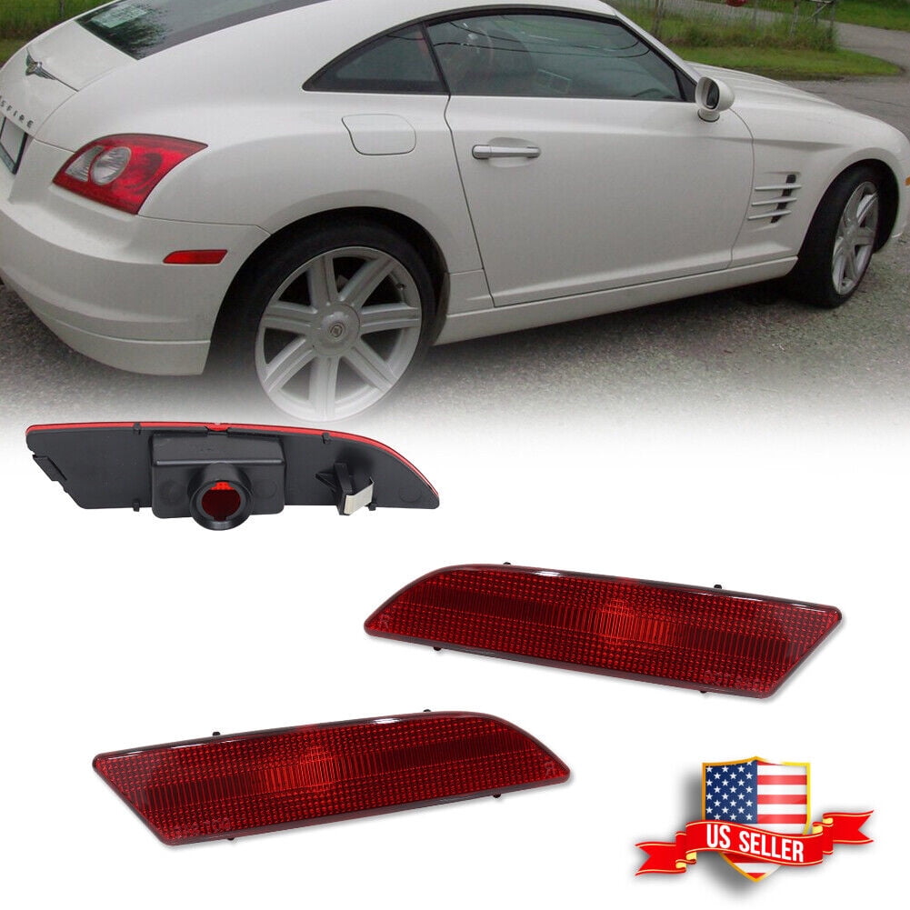GTINTHEBOX 2x Red Rear Bumper Side Marker Reflector Lights For 2004 ...