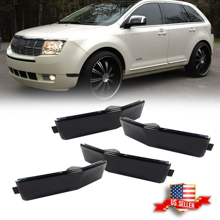 GTINTHEBOX 4PCS Smoked Lens Front & Rear Side Marker Light