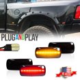 thumbnail image 1 of GTINTHEBOX 4X Smoked LED Fender Side Marker Lights For 2010-2018 Dodge RAM 2500 3500 Dually Bed, 1 of 11