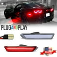 thumbnail image 1 of GTINTHEBOX Clear Lens Rear Side Marker Lights Red LED Lamps For 2010-2015 Chevrolet Camaro, 1 of 12