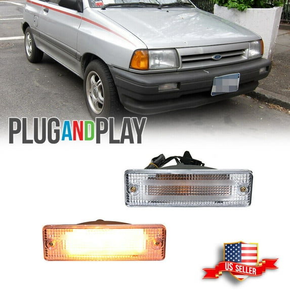 GTINTHEBOX Clear Marker Signal Blinker Corner Parking Lights For Mazda 323 626 Pickup Truck