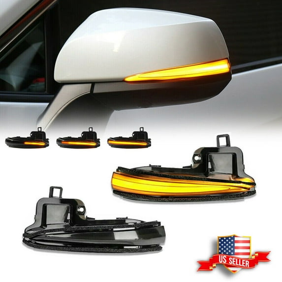 GTINTHEBOX Dynamic Turn Signal Side Mirror Sequential Lights For Toyota Tacoma N300 2016-2021