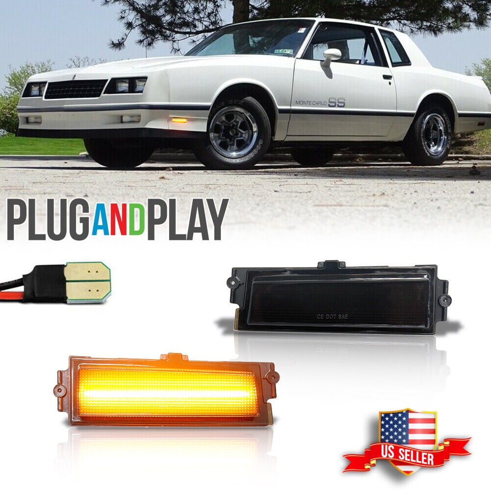 GTINTHEBOX For 19811988 Chevy Monte Carlo SS Smoke Full LED Amber