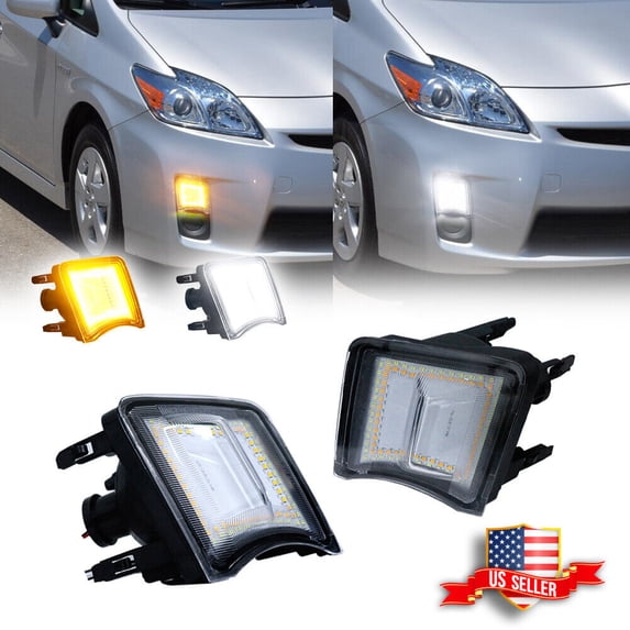 GTINTHEBOX For 2010 2011 Toyota Prius Switchback LED Turn Signal Lights Parking Lamp Clear