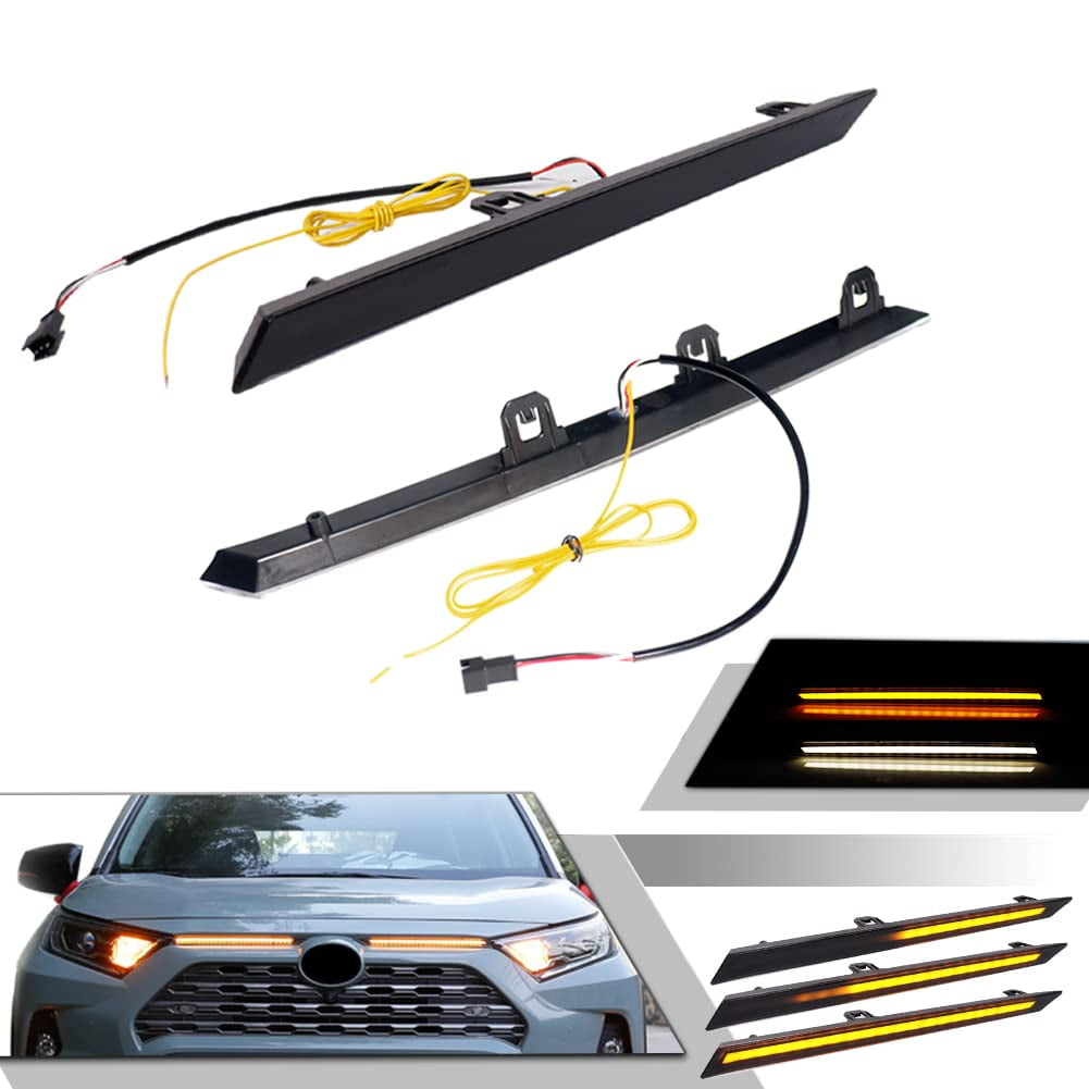GTINTHEBOX Front Grille Lights ZS23 LED Bar Sequential Switchback LED ...