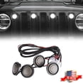 thumbnail image 1 of GTINTHEBOX Front Grille Smoked White DRL Marker LED Lights Kit For 2007-2018 Jeep wrangler JK, 1 of 10