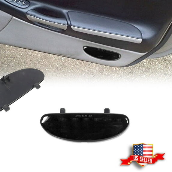 GTINTHEBOX Inner Door Panel Reflector Plate Light Cap Smoke For Corvette 1997-2004 10295148