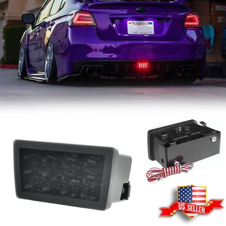 Smoked Lens Red LED Rear Fog/Brake/Tail Light Kit For Subaru WRX STi Impreza XV