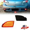 thumbnail image 1 of GTINTHEBOX Smoked Rear Bumper Reflector LED Tail Brake Lights For Mazda 3 Axela 2014-2020, 1 of 12