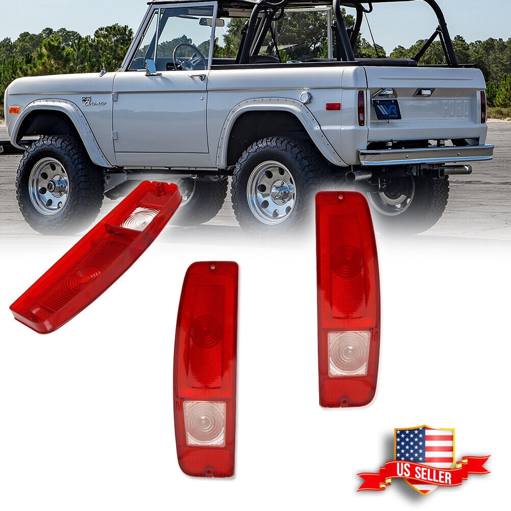GTINTHEBOX Tail Light Lenses Pair Set Lens Only For 1967-1972 Ford Truck F100/250/350 E100