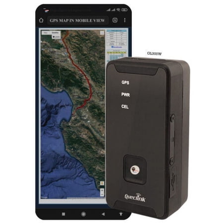 GTM Queclink GL300W 3G GPS Tracker Real Time Worldwide Multi-Purpose Locator for Vehicle, Pet, Assets, w/Super Sensitive Built-in Receiver Geo-Fencing SOS Emergency Alert, IPX5 Water Resistant