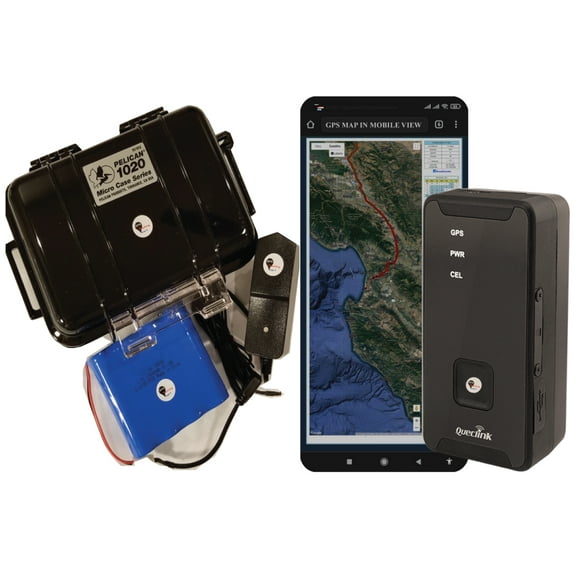 GTM Queclink GL320MG Real Time 4G GPS Tracker with 1020 Extended Battery Pack Worldwide, 17,600 mAh Battery, Special Surveillance Private GPS Tracking Device Waterproof Case Strong Magnet