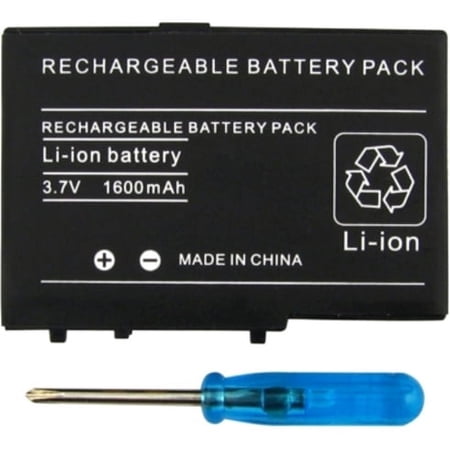 GTMax Nintendo DS Lite Rechargeable Standard Slim Battery Pack with Screw Driver