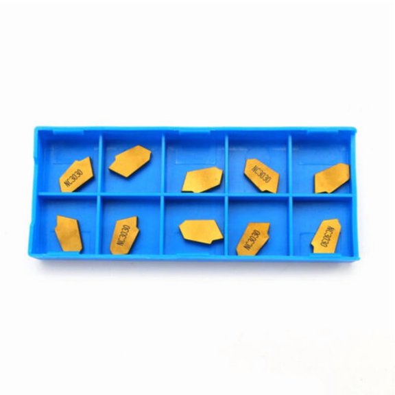 GTN3 CNC 10pcs 3mm Parting Off Tips Inserts Carbide Part Cutter Tools
