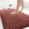 thumbnail image 1 of GTNSHUAI Extra Thick Luxury Chenille Bathroom Rug, Non-Slip Absorbent Bath Mat, 20" x 32", Blush Pink, 1 of 6