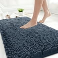 thumbnail image 1 of GTNSHUAI Extra Thick Luxury Chenille Bathroom Rug, Non-Slip Absorbent Bath Mat, 20" x 32", Misty Blue, 1 of 6