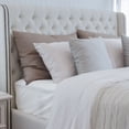 thumbnail image 1 of GTNSHUAI Luxury Silky Soft 100% Tencel Lyocell Bed Sheets Set, Derived from Eucalyptus 4-Piece Sheet Set, Queen, White, 1 of 5
