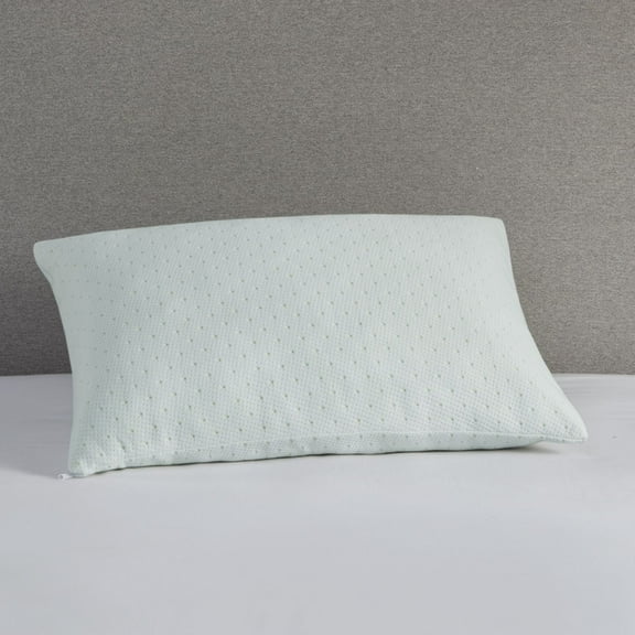 GTNSHUAI Shredded Memory Foam Pillow with Rayon from Bamboo Pillowcase, 20W x 28L x 5.5"D, Ivory