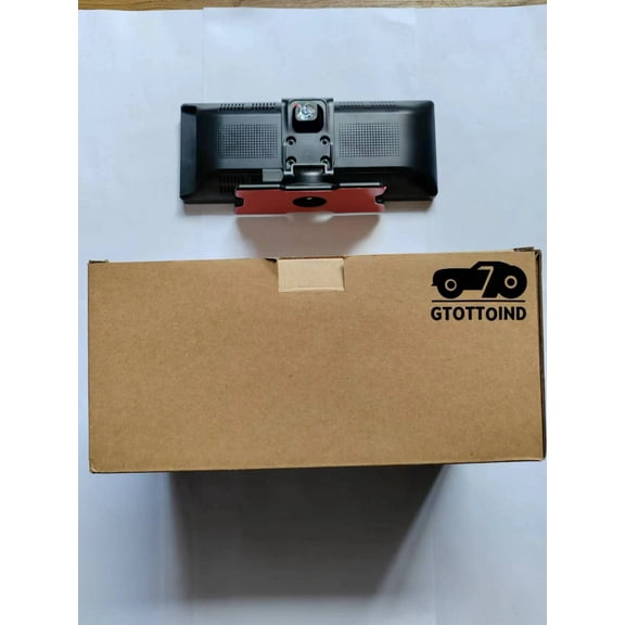 GTOTTOIND Portable Wireless Car Stereo Carplay with 2.5K Front Cam,1080P Baby Inside Camera,9.26 Inch Touchscreen GPS Navigation for Car, Car Audio Receivers with Android Auto,Mirror Link,Bluetooth