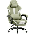 thumbnail image 1 of GTPLAYER Ace ProMotion Fabric Gaming Chair with Footrest, Green, 1 of 10