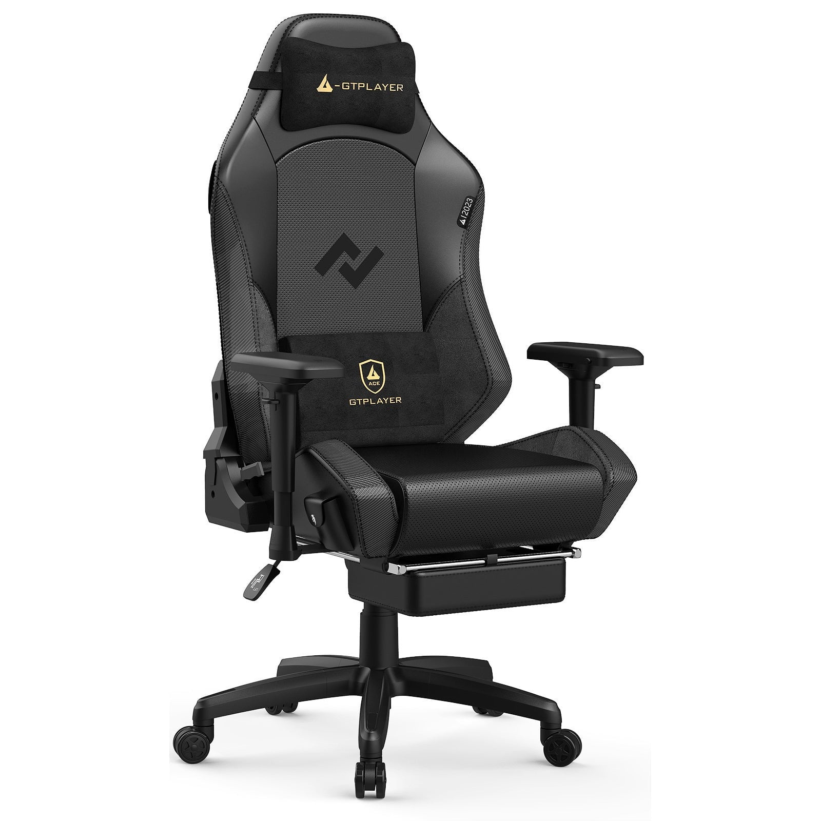 GTPLAYER Bluetooth Ergonomic Premium Faux Leather Gaming Chair Black Red