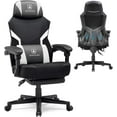 thumbnail image 1 of GTPLAYER Computer Chair with Adjustable Footrest, Ergonomic Gaming Chair with Headrest and Lumbar Support, Breathable Mesh Office Chair for Adults, High Back Reclining Desk Chair for Gaming, 1 of 8