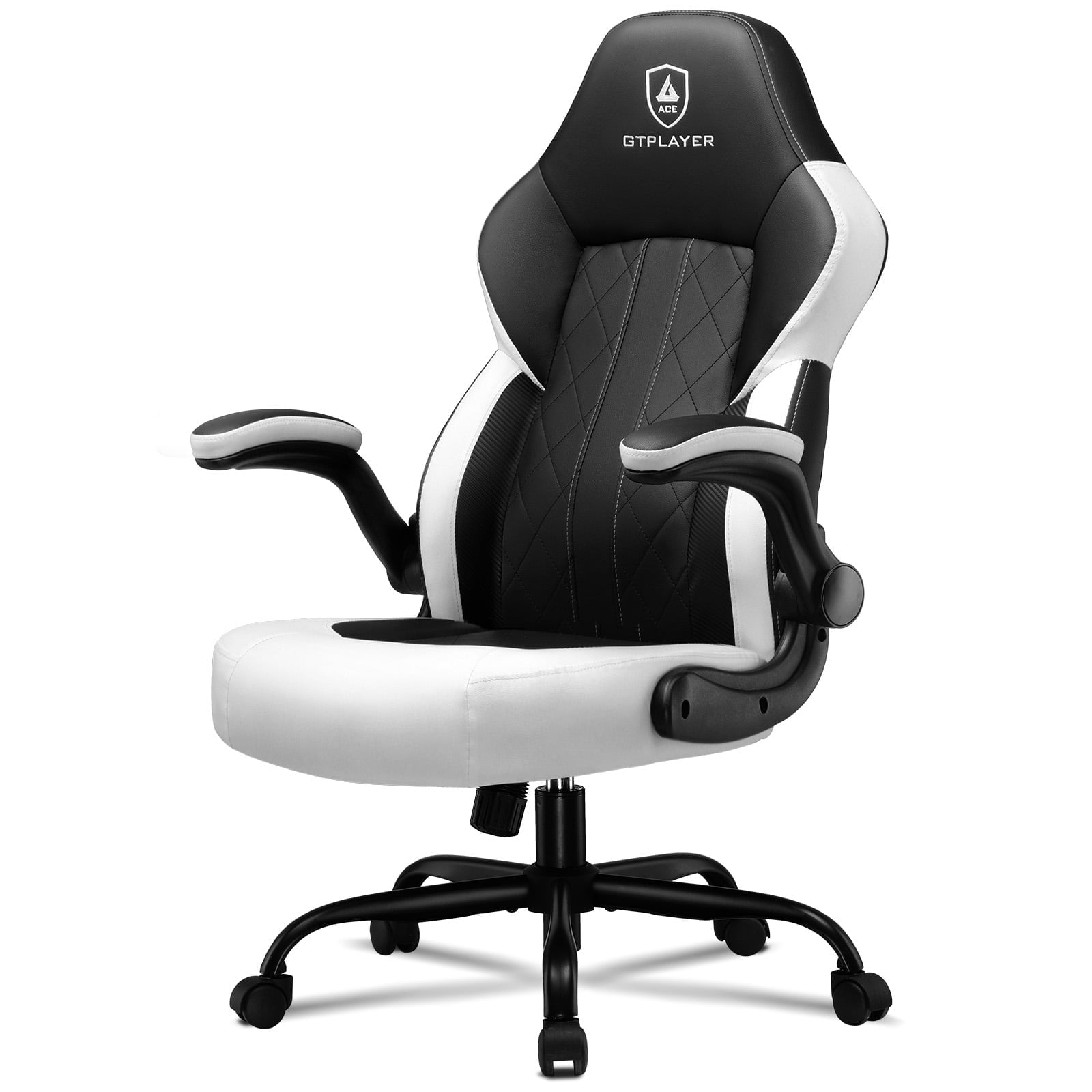 GTPLAYER Gaming Chair, Computer Chair with Footrest and Lumbar Support, Height Adjustable Game Chair with 360°-Swivel Seat and Headrest and for Office or Gaming (Darkgray, Fabric GTPLAYER Gaming Chair, Computer Chair with Footrest and Lumbar Support, Height Adjustable Game Chair with 360°-Swivel Seat and Headrest and for Office or Gaming (Darkgray, Fabric