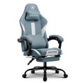 GTPLAYER Gaming Chair Fabric Office Chair with Foorest&Linkage Armrests