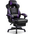 GTPLAYER Gaming Chair with Footrest, Big and Tall Game Chair 350lb Racing Style Computer Chair