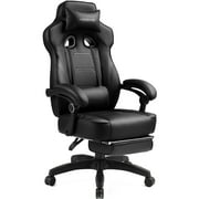GTPLAYER Gaming Chair with Footrest, Ergonomic High Back Racing Style Computer Chair with Adjustable Lumbar Support & PU Leather, 350 lb Capacity