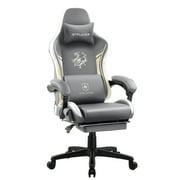 GTPLAYER Gaming Chair with Bluetooth Speakers and Footrest Office Desk Chair, Gray