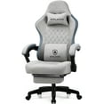 GTPLAYER Gaming Chair with Footrest&Pocket Spring Cushion&Linkage