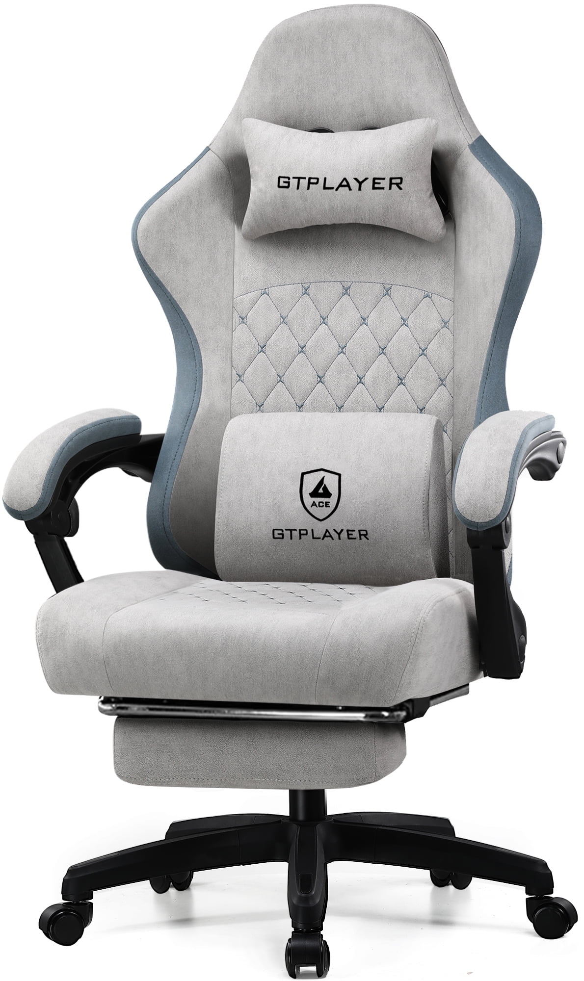 GTPLAYER Pocket Spring Cushion Gaming Chair with Footrest&&Linkage