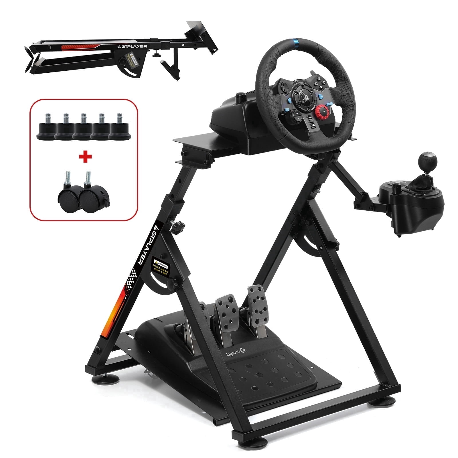 Logitech G27＋スタンドセット Amazon.com: Nejoney Racing Wheel Stand, Height Adjustable